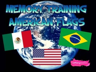 MEMORY TRAINING AMERICAN FLAGS