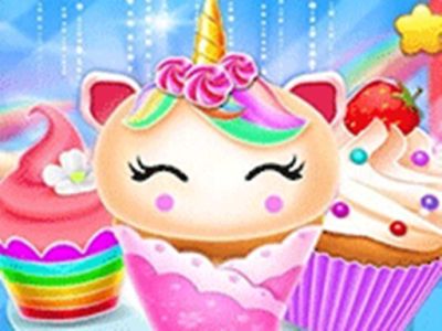 Unicorn Mermaid Cupcake Cooking Design Creative